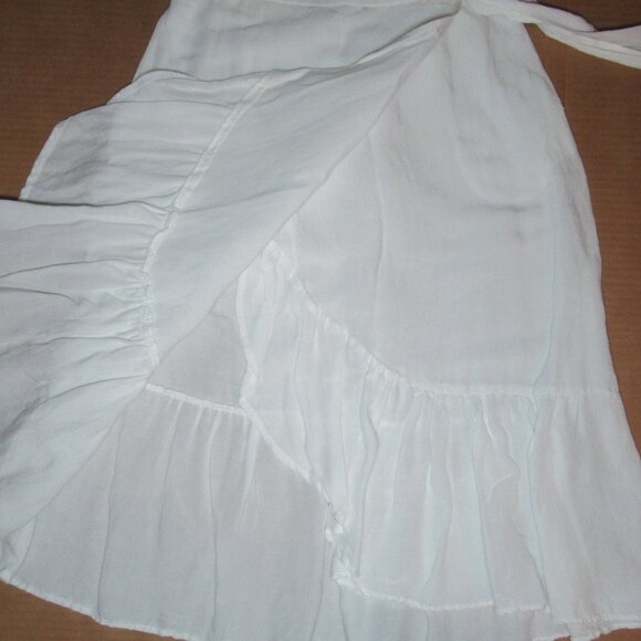 Tommy Bahama Linen Blend Faux Wrap Skirt | Size XXS (fits like a Small) - Picture 6 of 8